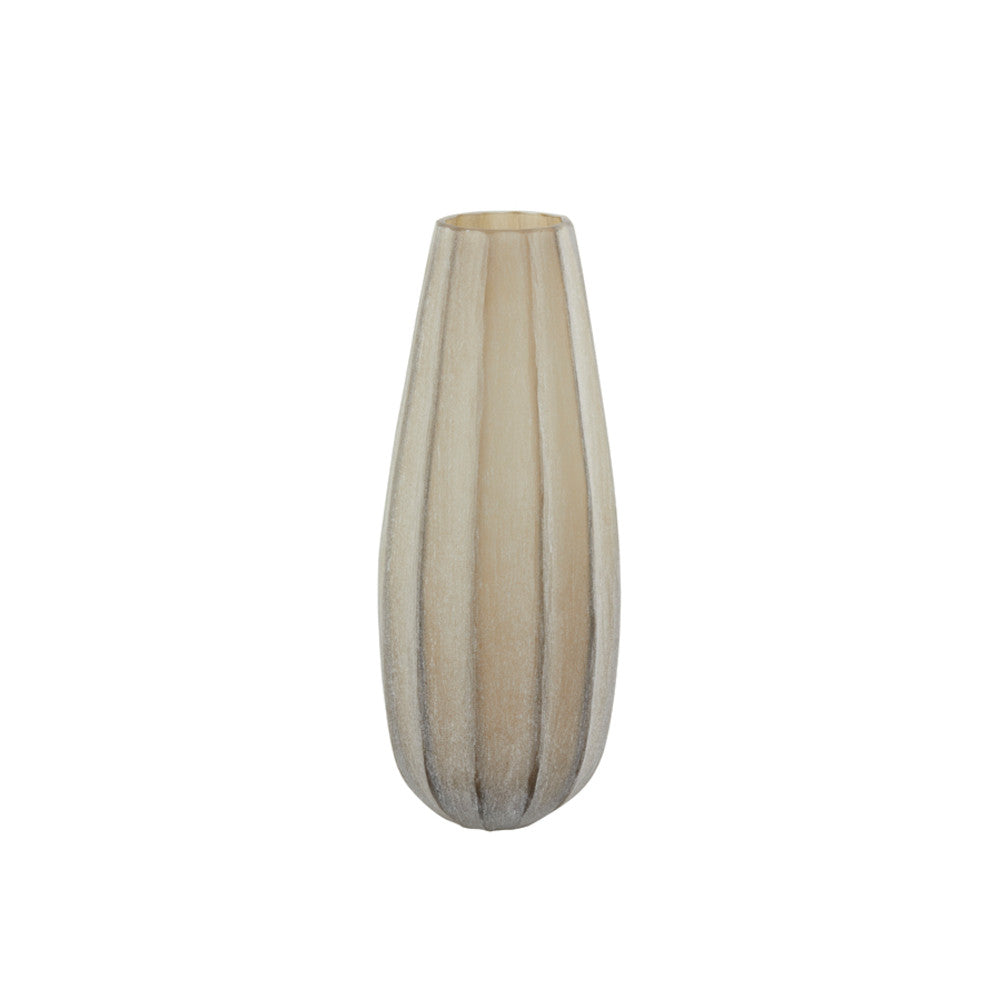 Bradley Light Brown Glass Vase - Medium Light & Living