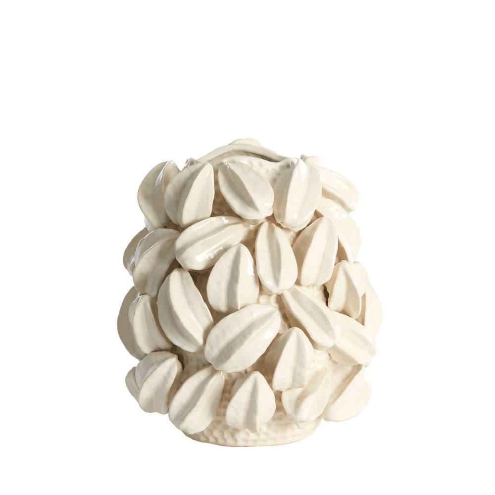 Carambola Ceramics Cream Vase Deco Light & Living