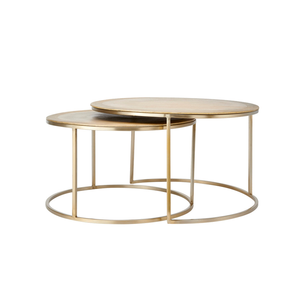 Talca Light Gold Coffee Table - Set of Two Light & Living