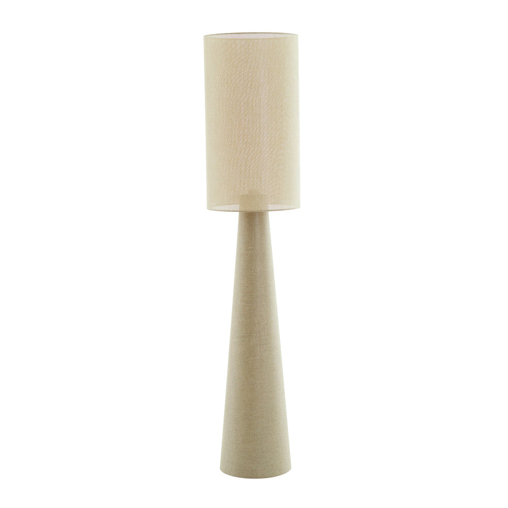 Micky Linen Olive Green Floor Lamp Light & Living