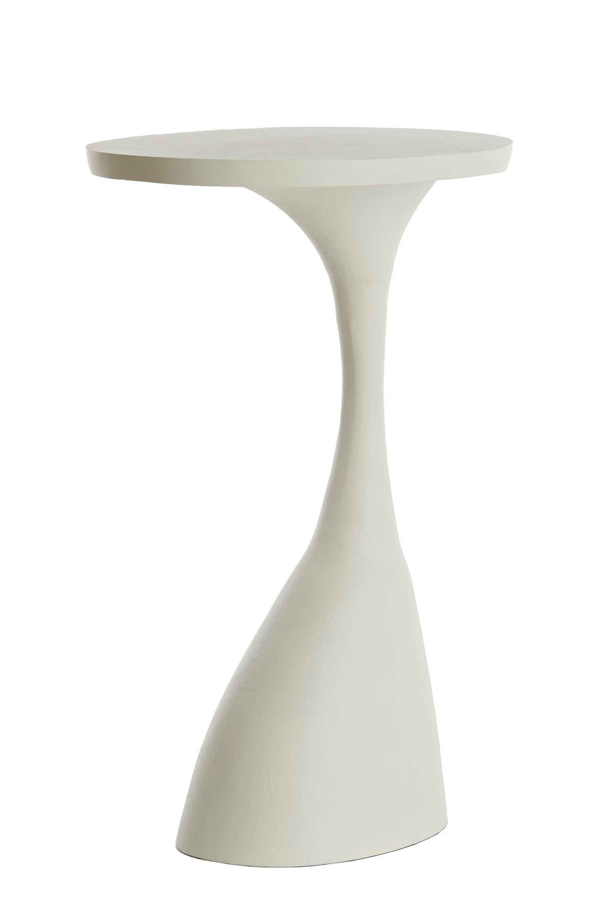 Macau Matt Cream Side Table - Small Light & Living