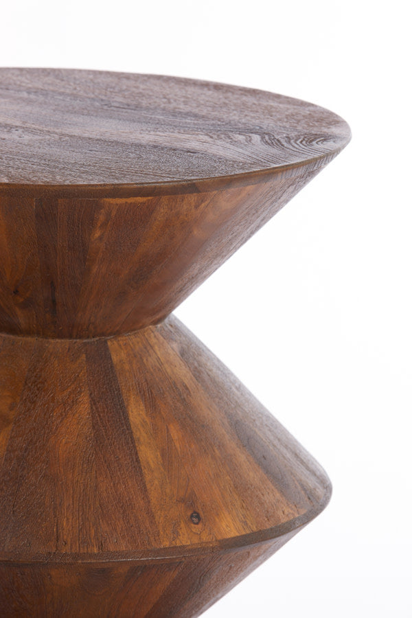 Larus Mango Wood Brown Side Table Light & Living