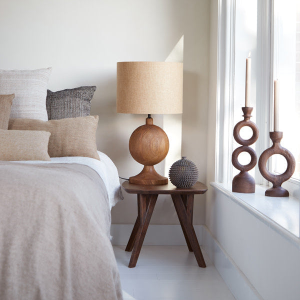 Caldras Brown Deco Jar - Small Light & Living