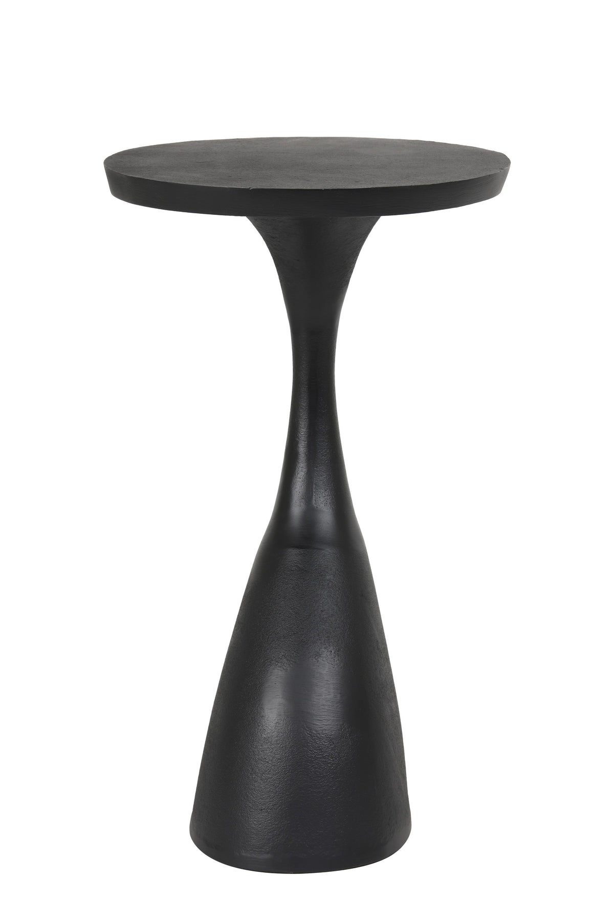 Macau Matt Black Side Table - Small Light & Living