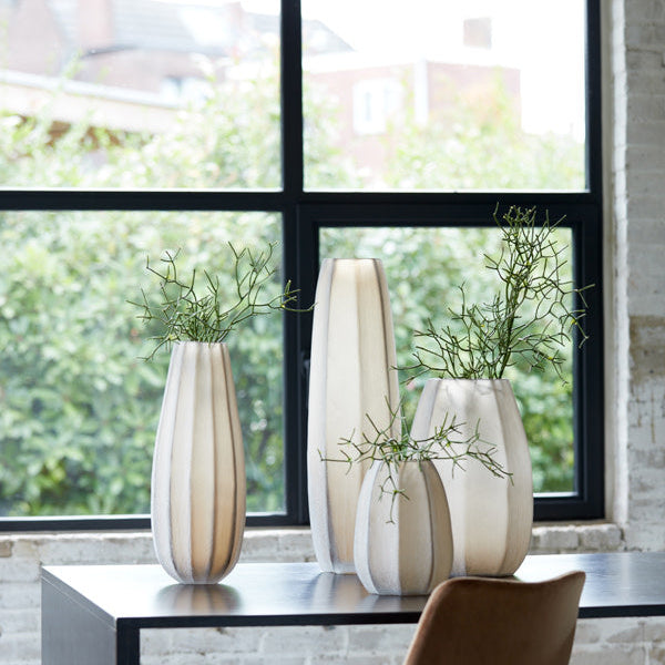 Bradley Glass Light Brown Vase - Large Light & Living