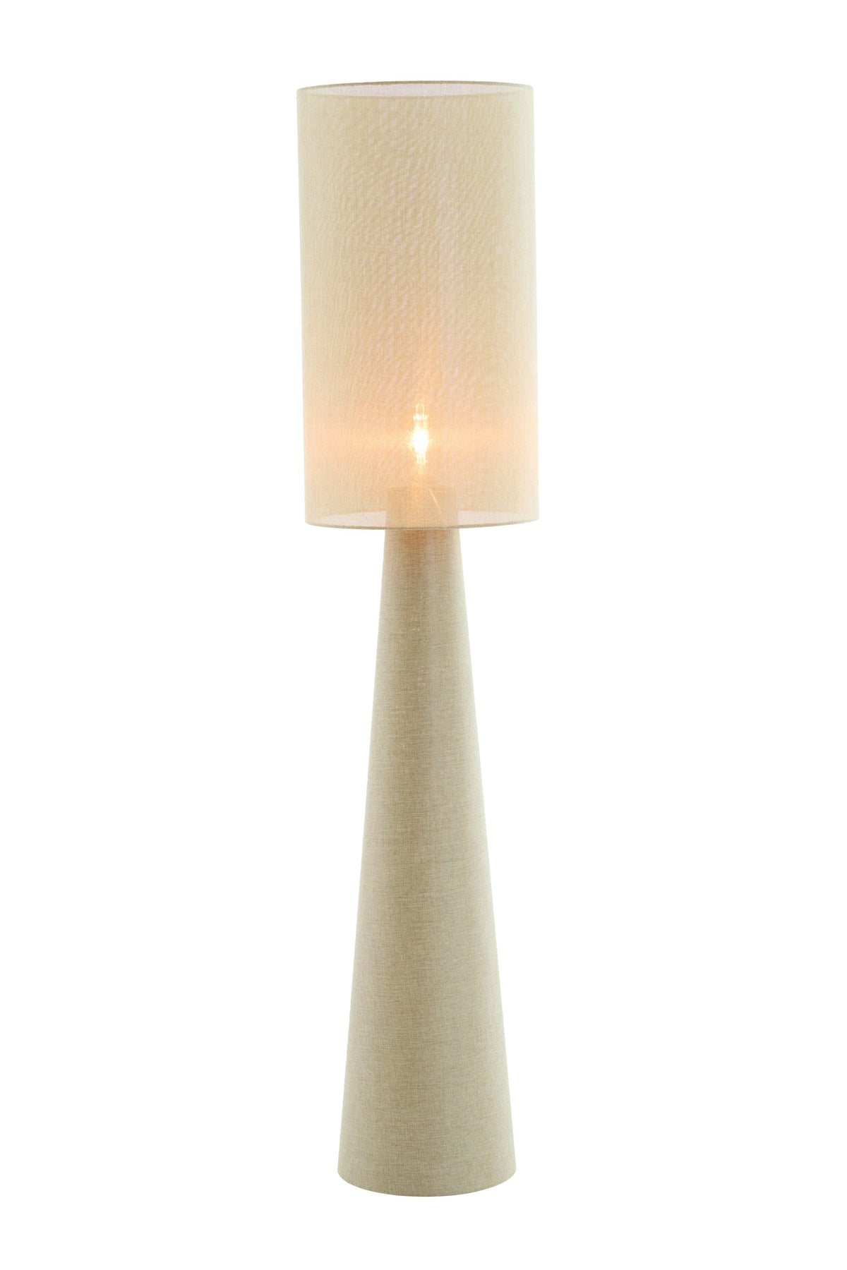 Micky Linen Olive Green Floor Lamp Light & Living