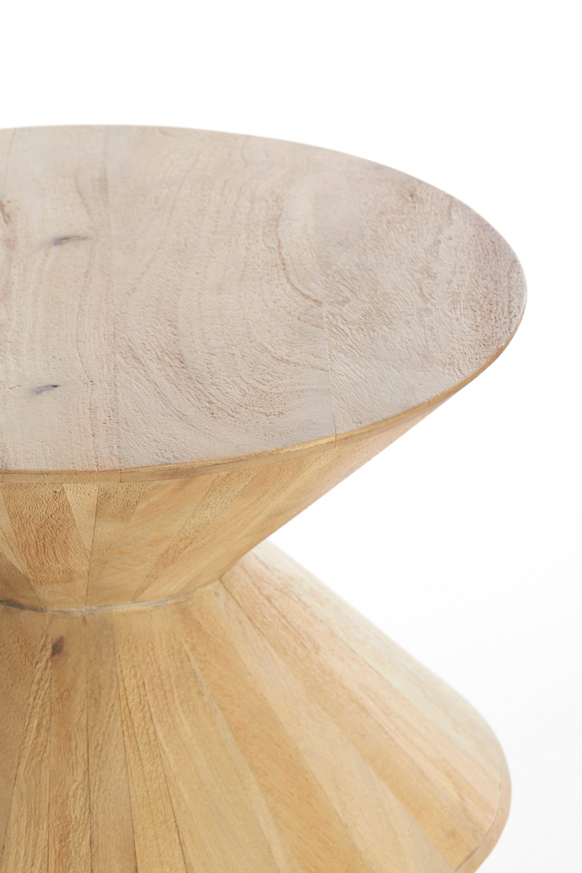 Larus Large Mango Wood Side Table - Natural Light & Living