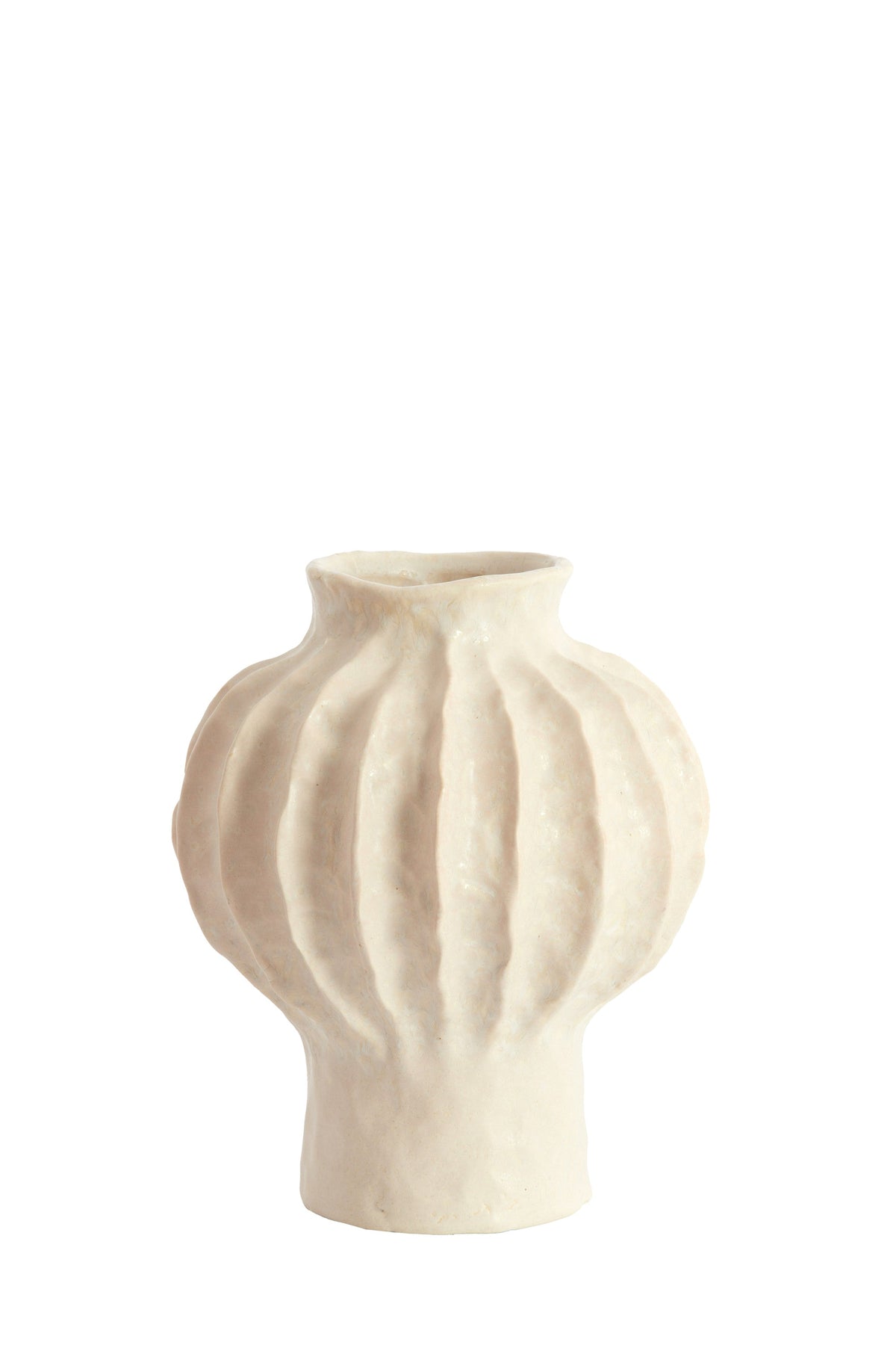 Hakone Ceramics Cream Vase Deco - Small Light & Living