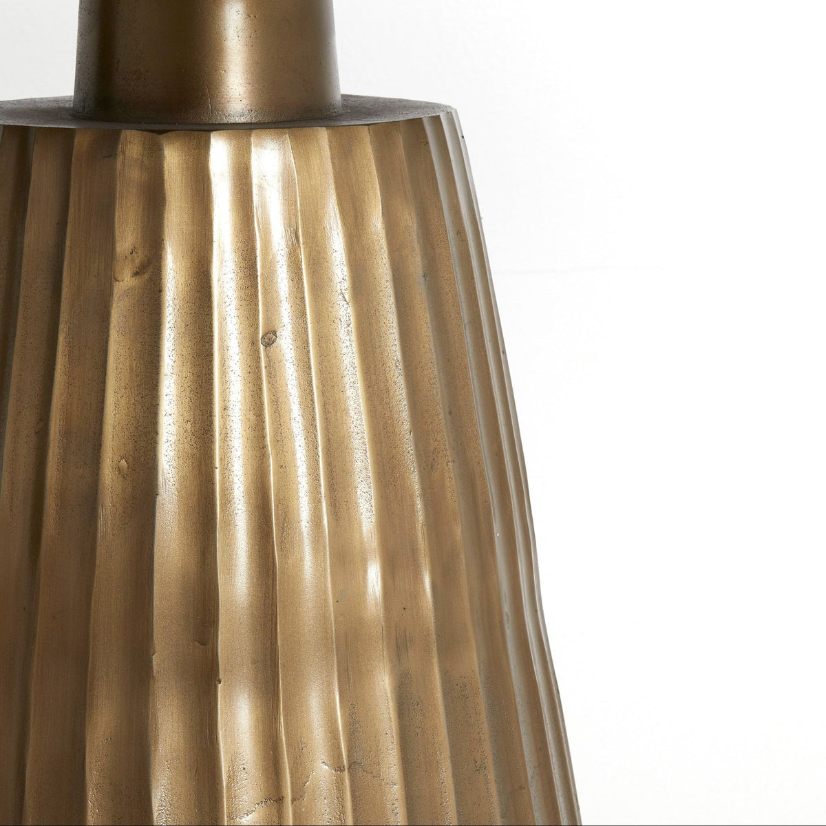 Rianne Marble Taupe-Antique Bronze Dining Table Light & Living
