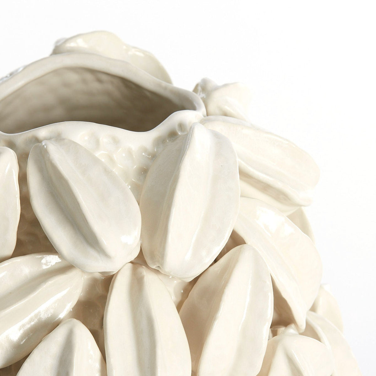 Carambola Ceramics Cream Vase Deco Light & Living