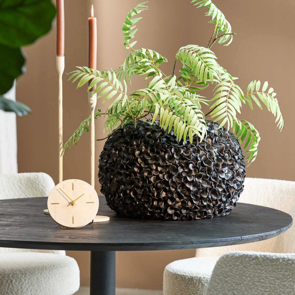 Phylia Matt Black Vase Deco Light & Living