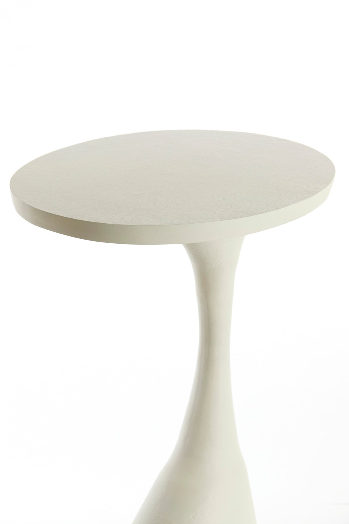 Macau Matt Cream Side Table - Small Light & Living