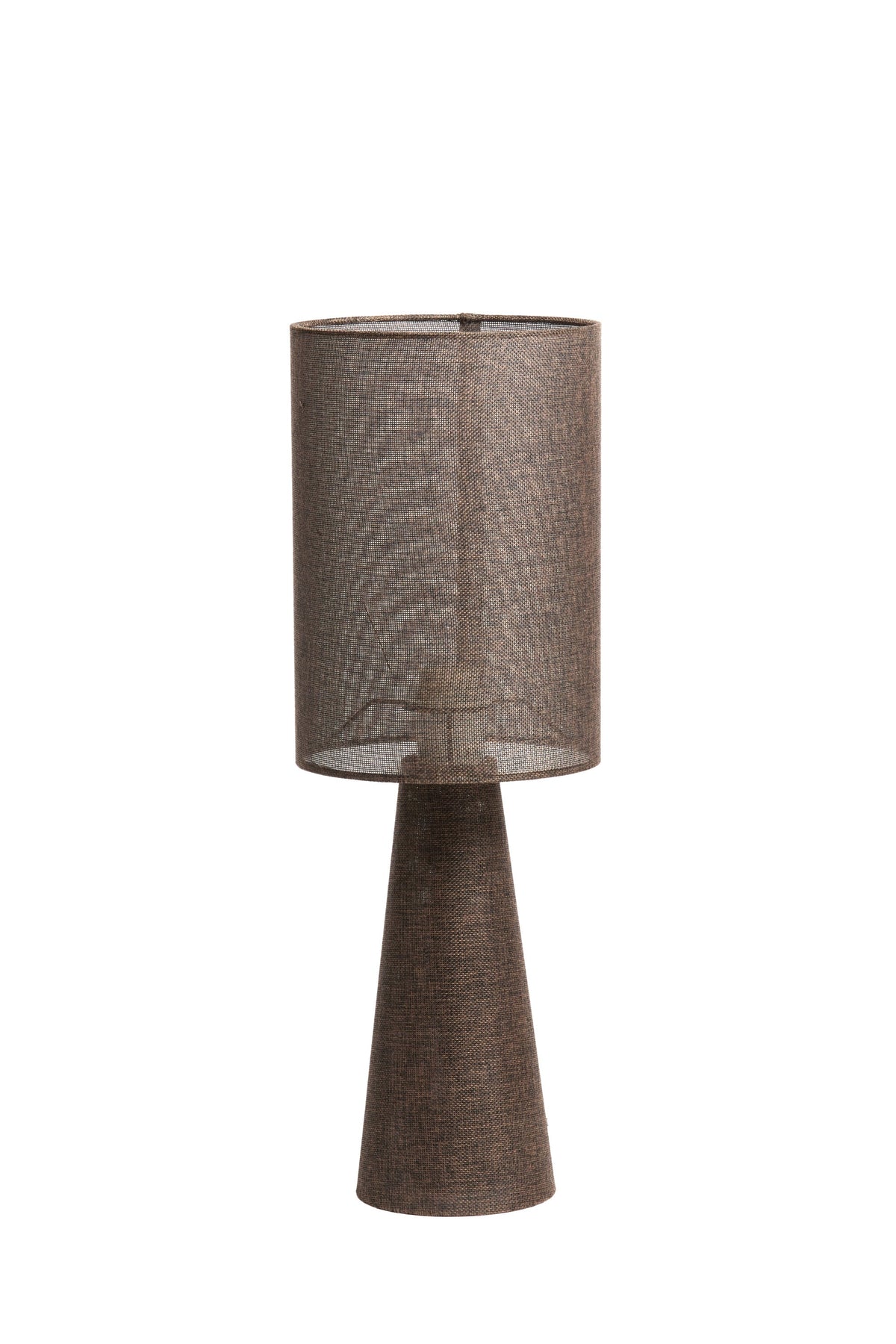 Micky Linen Brown Table Lamp Light & Living