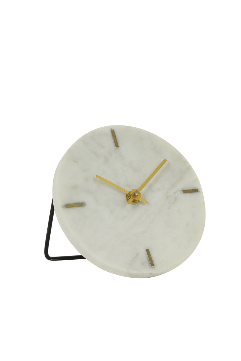 Moreno Marble White Clock Light & Living