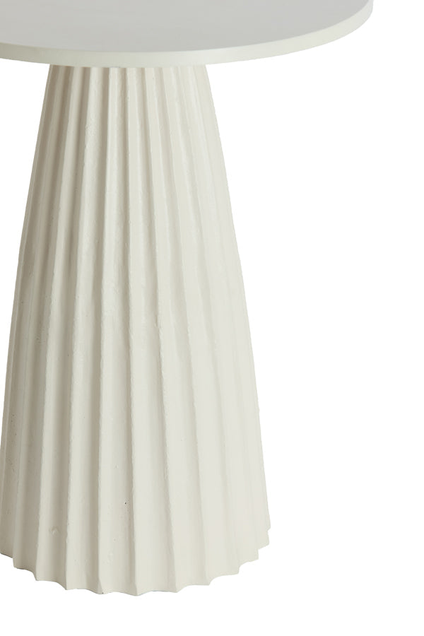 Veglia Cream Side Table - Small Light & Living