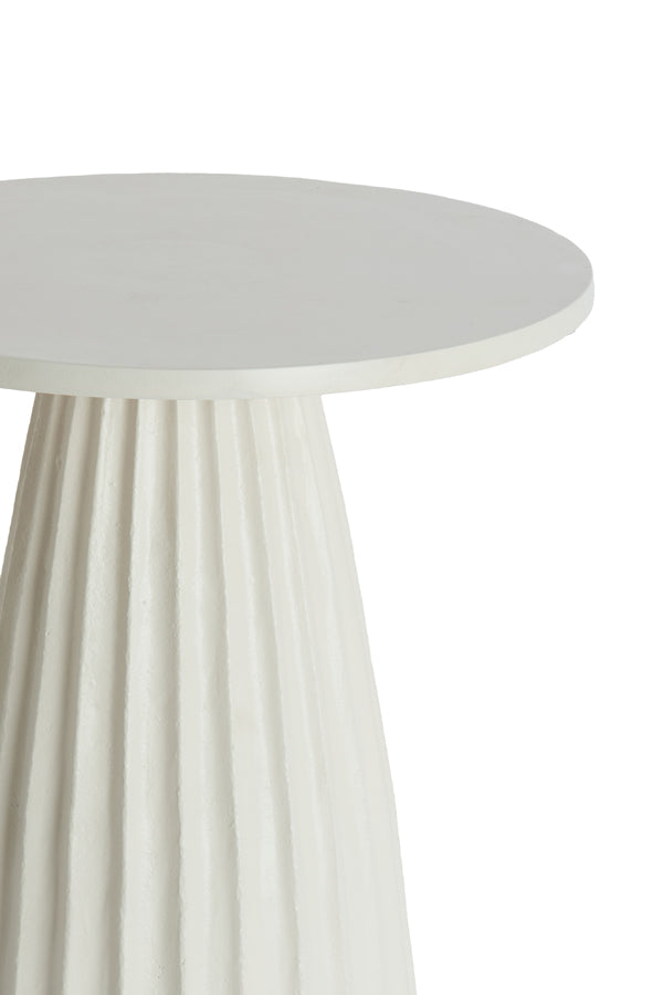 Veglia Cream Side Table - Large Light & Living
