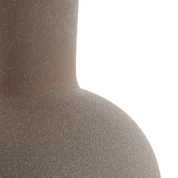 Ulloa Ceramics Matt Dark Brown Lamp Base Light & Living
