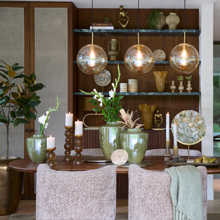 Indore Acacia Wood Brown Dining Table Light & Living