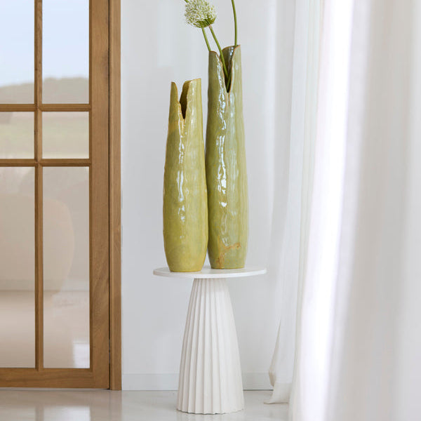 Veglia Cream Side Table - Large Light & Living