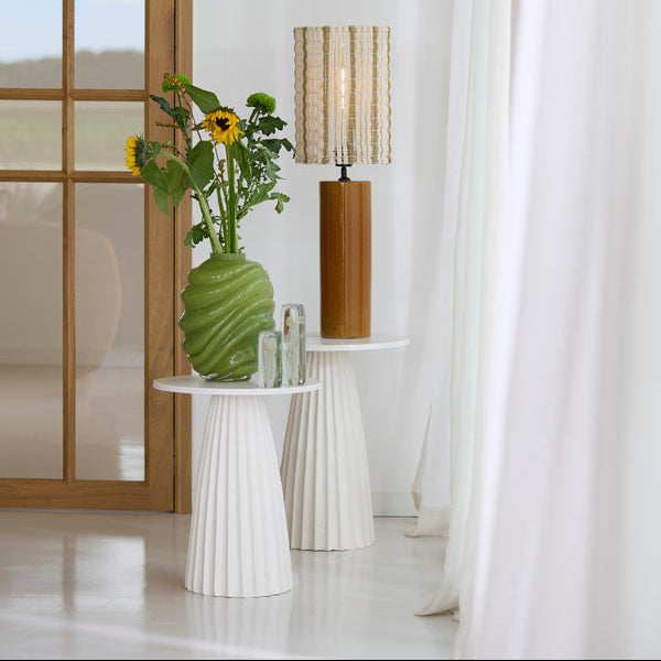 Veglia Cream Side Table - Small Light & Living