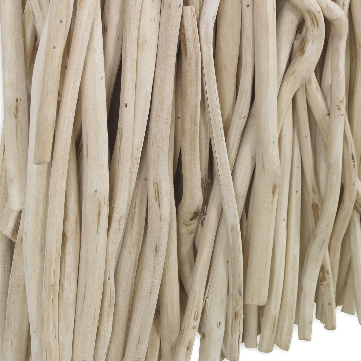 Gathered Teak Square Bleached Wood Wall Decor by Uttermost
