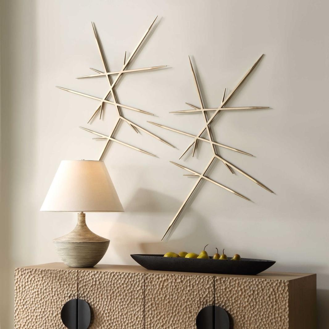 Fireworks Silver Wall Décor - Set of 2 by Uttermost
