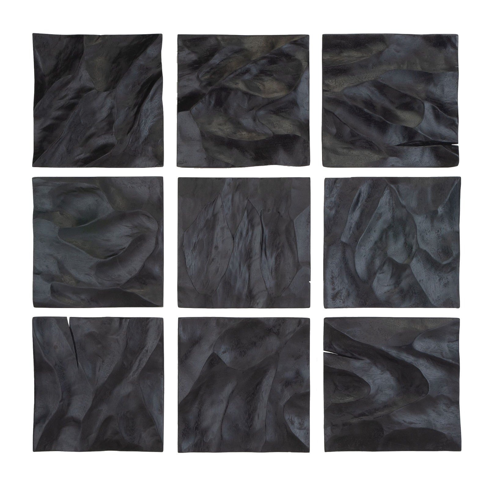 Malosi Black Wood Wall Decor - Set of 9 by Uttermost