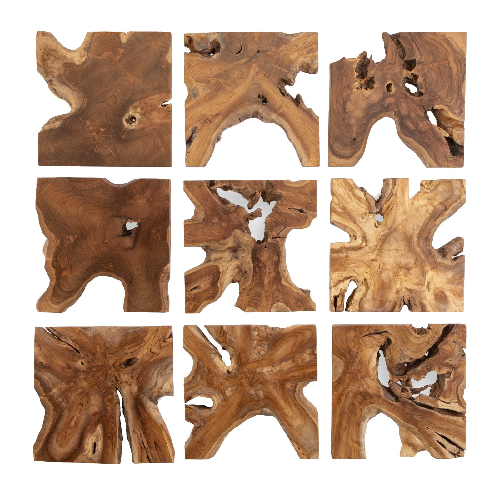 Talia Wood Wall Décor - Set of 9 by Uttermost
