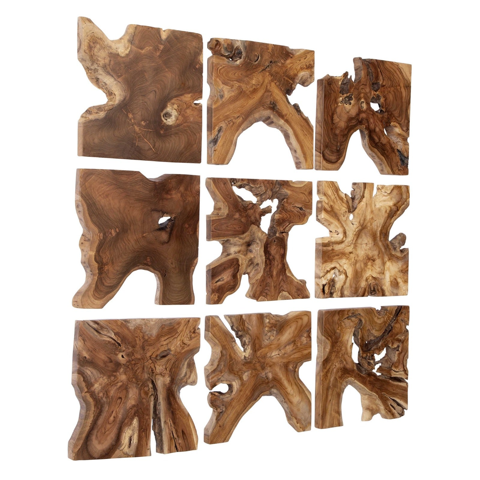 Talia Wood Wall Décor - Set of 9 by Uttermost