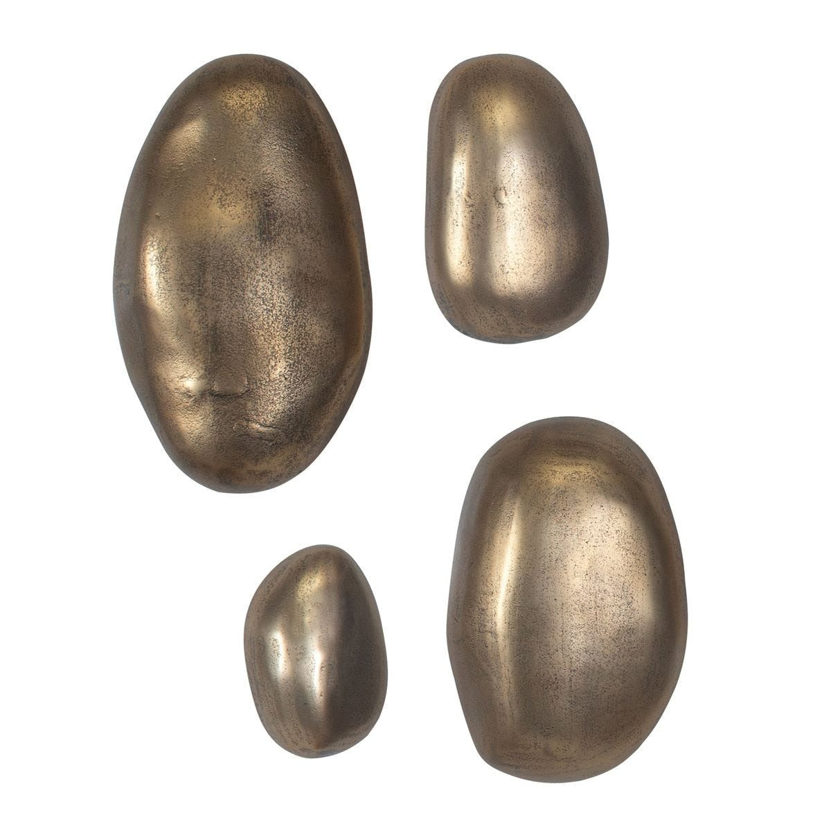 Set In Stone Brass Outdoor Wall Art Set of 4 by Uttermost