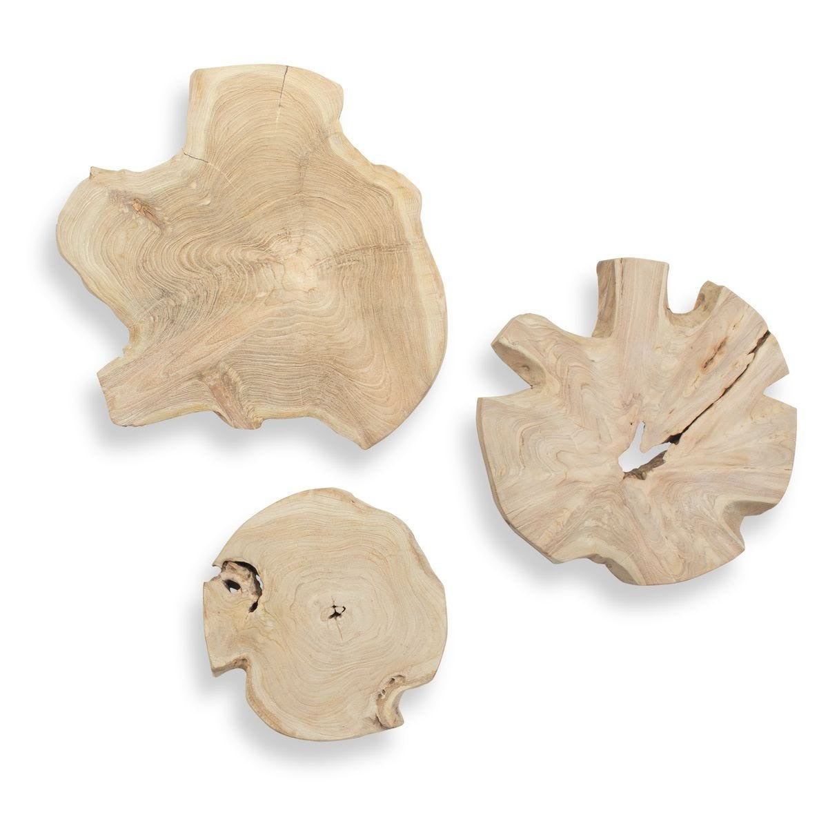 Kalani Wood Outdoor Wall Art Set of 3 by Uttermost