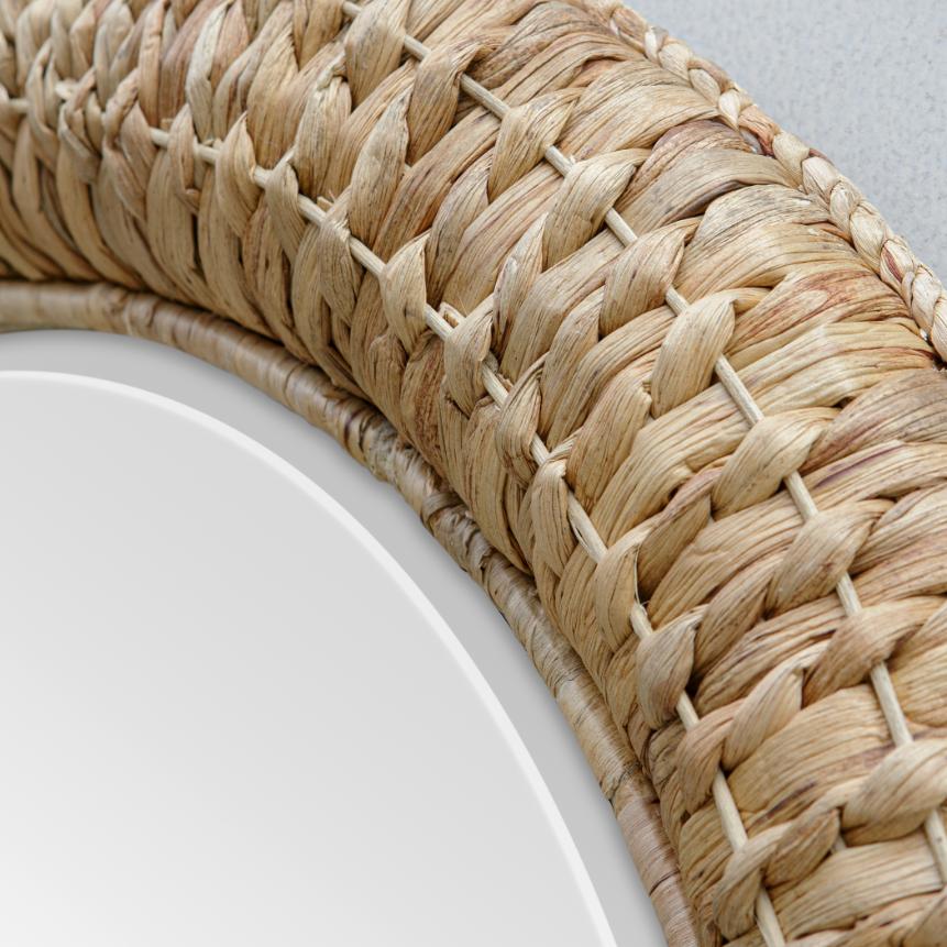 Twisted Seagrass Round Mirror by Uttermost
