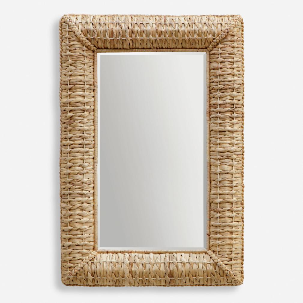 Twisted Seagrass Rectangle Mirror by Uttermost