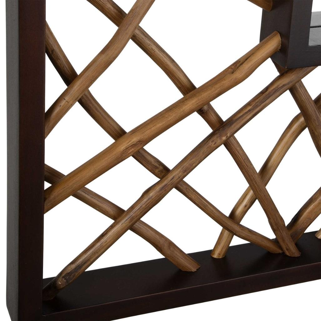 Teak Maze Rectangle Mirror by Uttermost