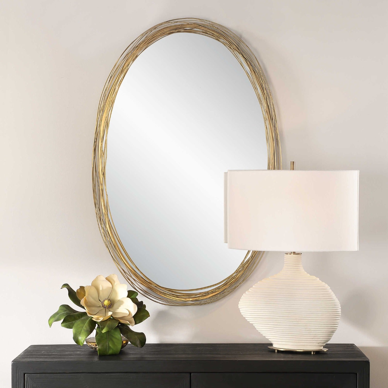 Gillian Oval Mirror by Uttermost