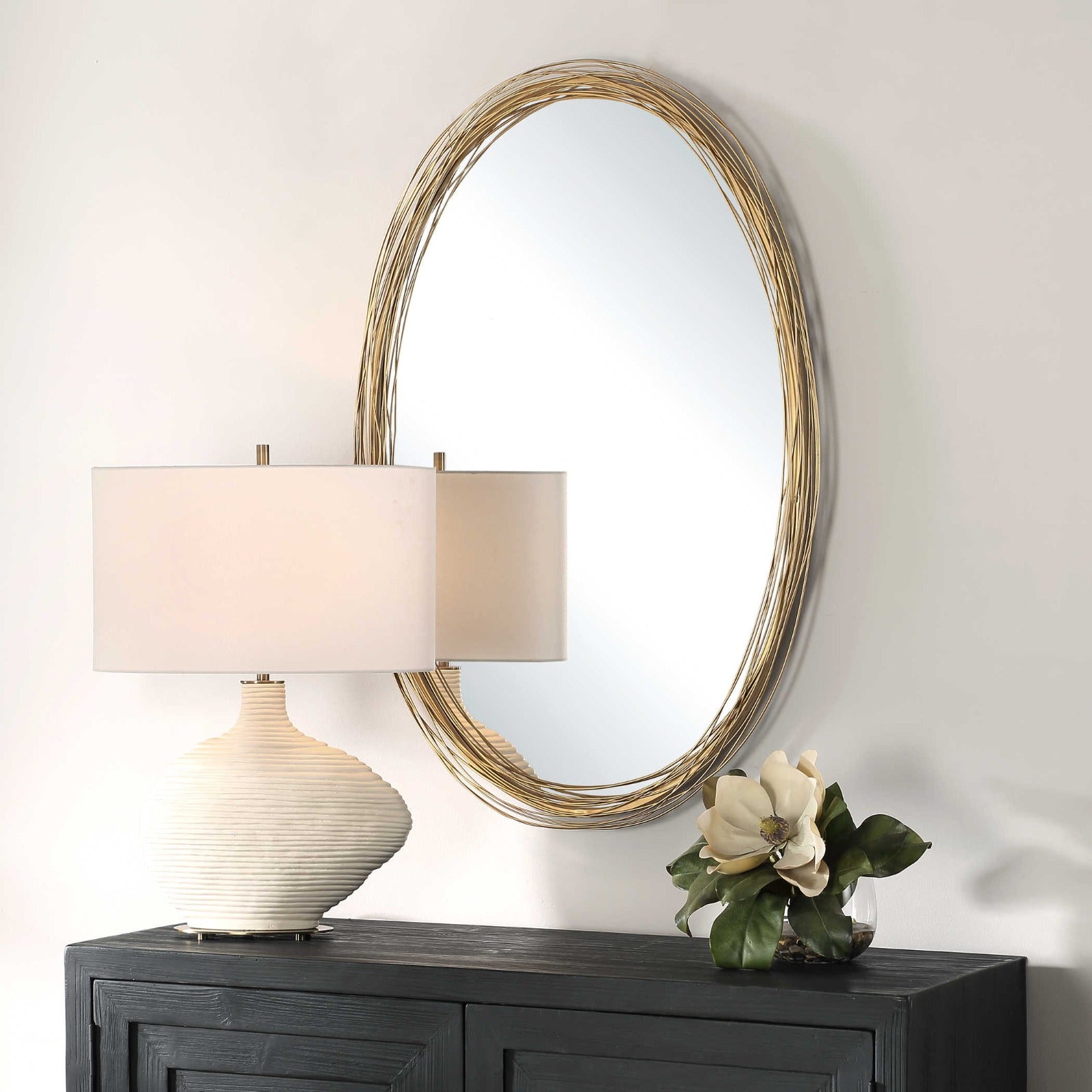 Gillian Oval Mirror by Uttermost