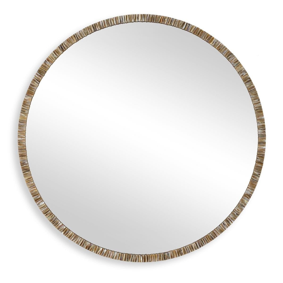 Odeon Shell Inlay Round Mirror by Uttermost