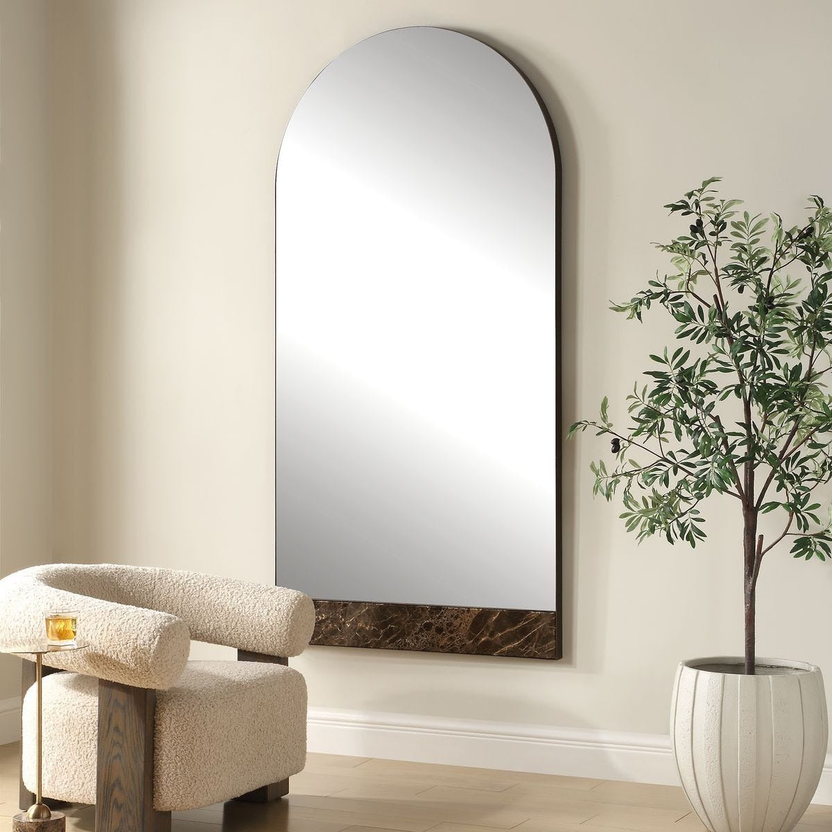 Hanover Marble Arch Mirror by Uttermost