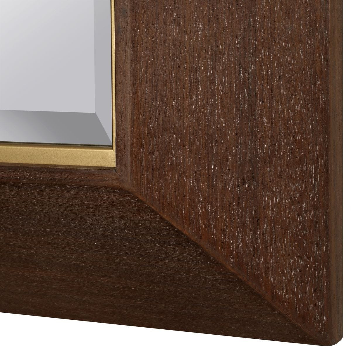 Matheson Rectangular Walnut Mirror by Uttermost