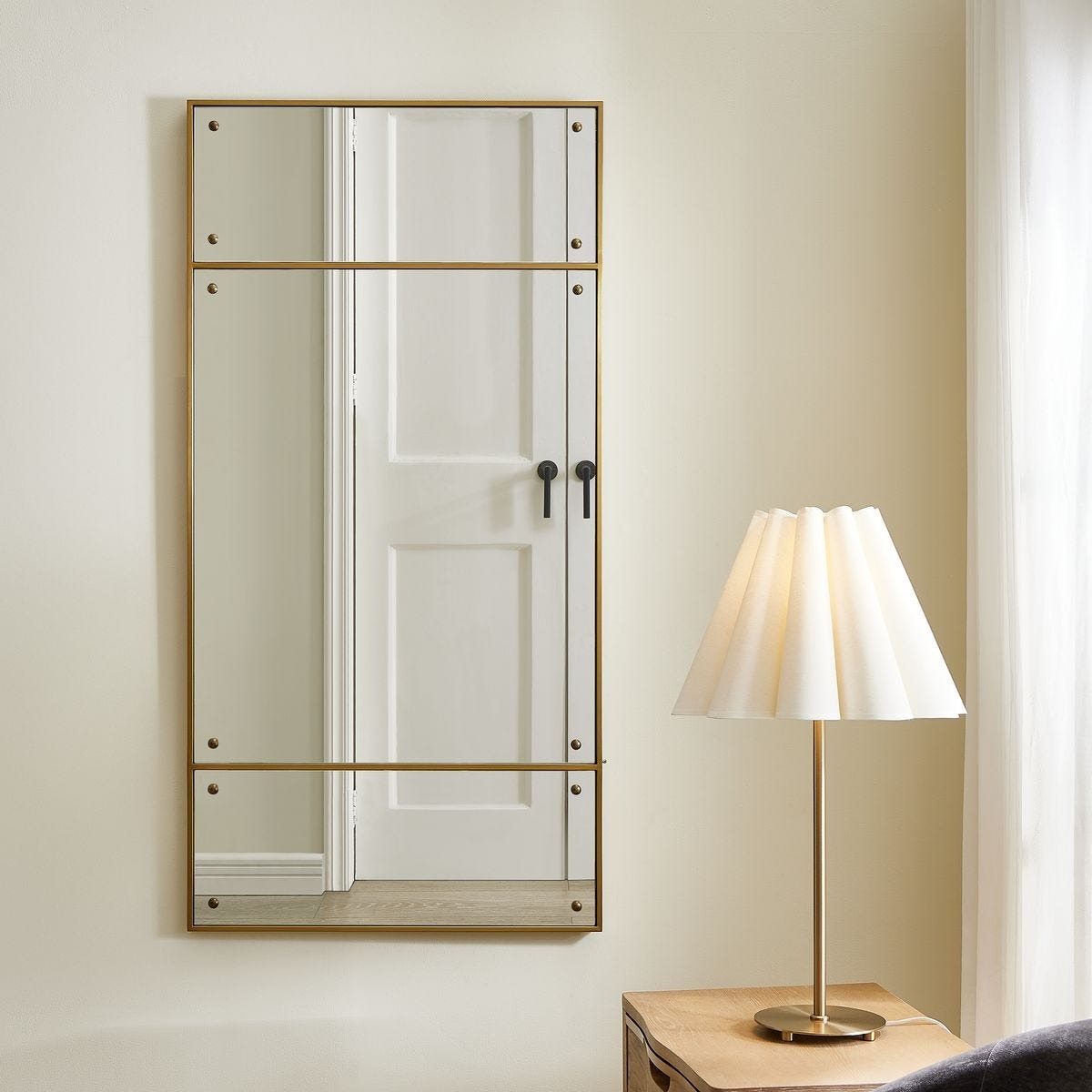 Wrenton Brass Rectangular Mirror by Uttermost