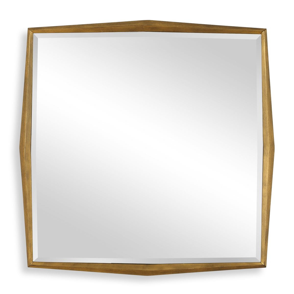 On Point Square Mirror in Gold by Uttermost