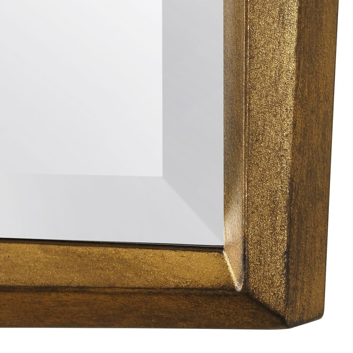 On Point Square Mirror in Gold by Uttermost