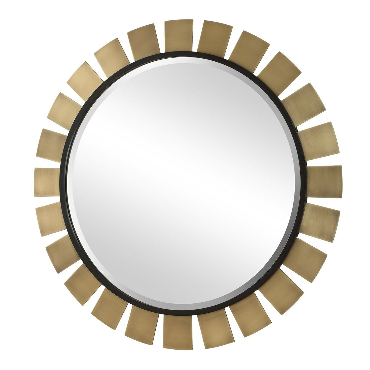 Toluca Round Brass Mirror by Uttermost