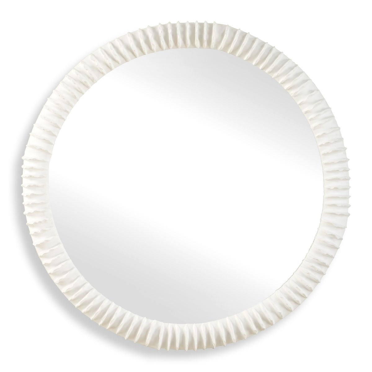 Akiko White Round Mirror by Uttermost