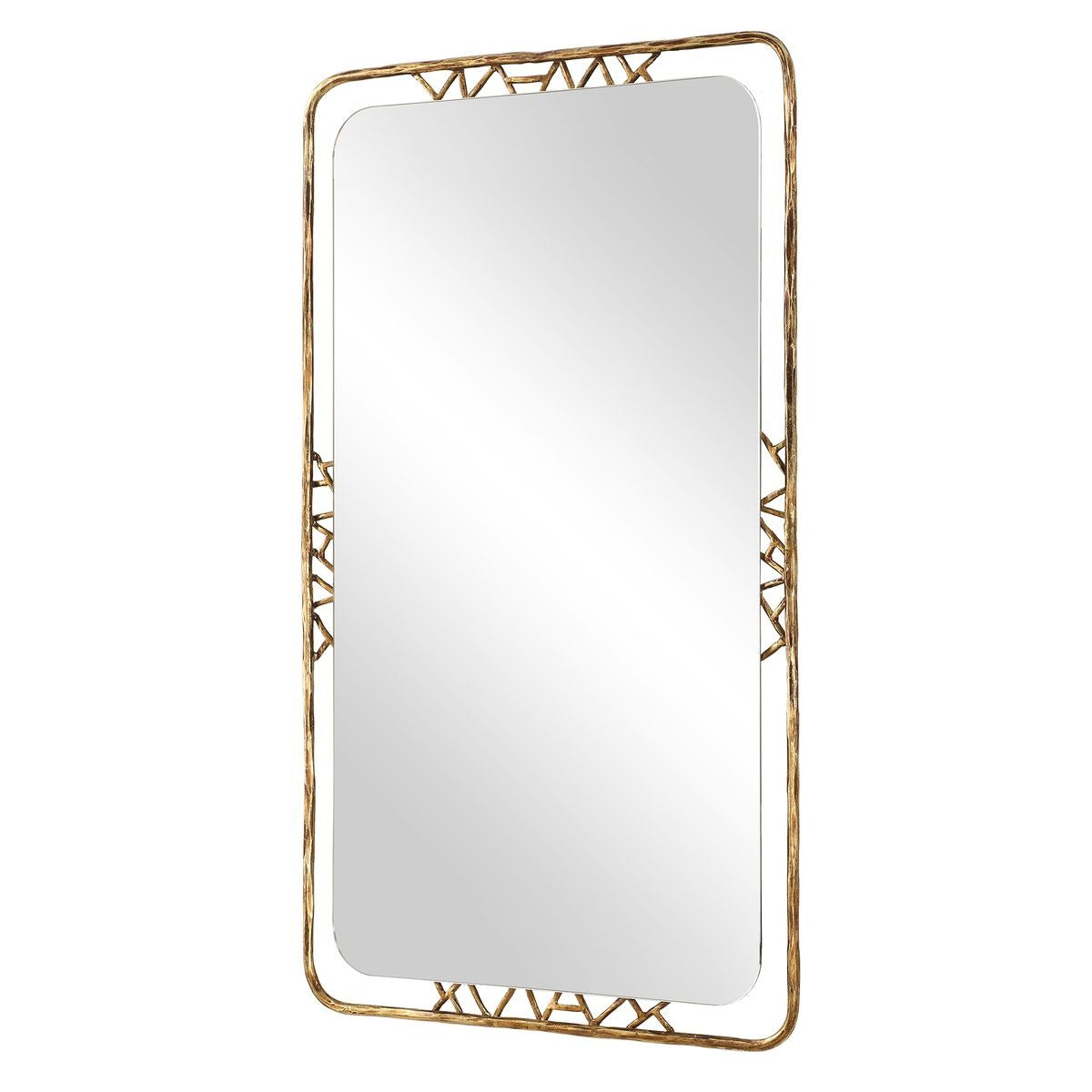 Tahoma Antiqued Gold Mirror by Uttermost