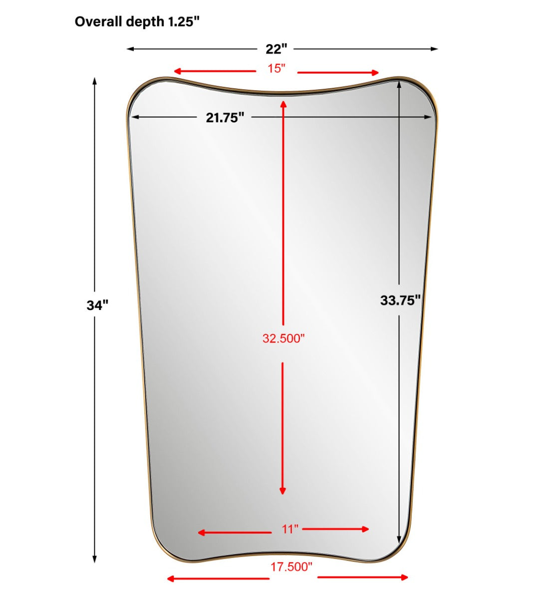Belvoir Brass Mirror by Uttermost