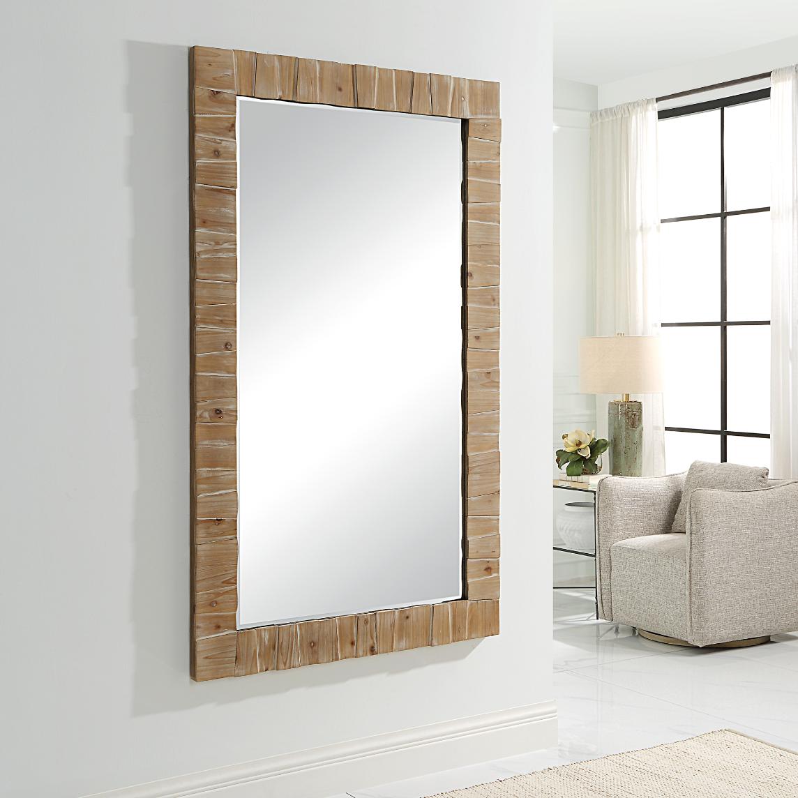 Ayanna Gray Washed Wood Mirror by Uttermost
