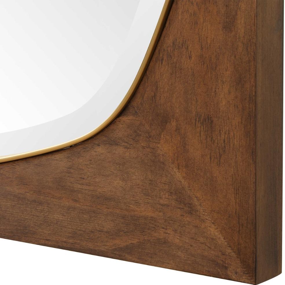 Garonne Square Walnut Mirror by Uttermost