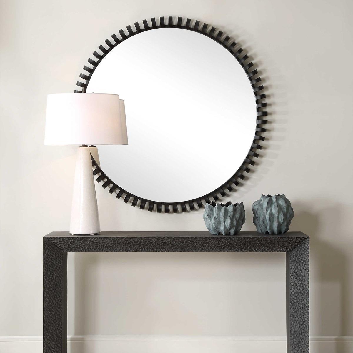 Corona Modern Round Mirror by Uttermost