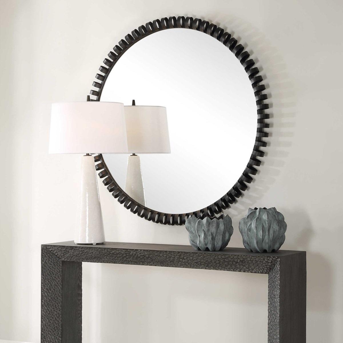 Corona Modern Round Mirror by Uttermost